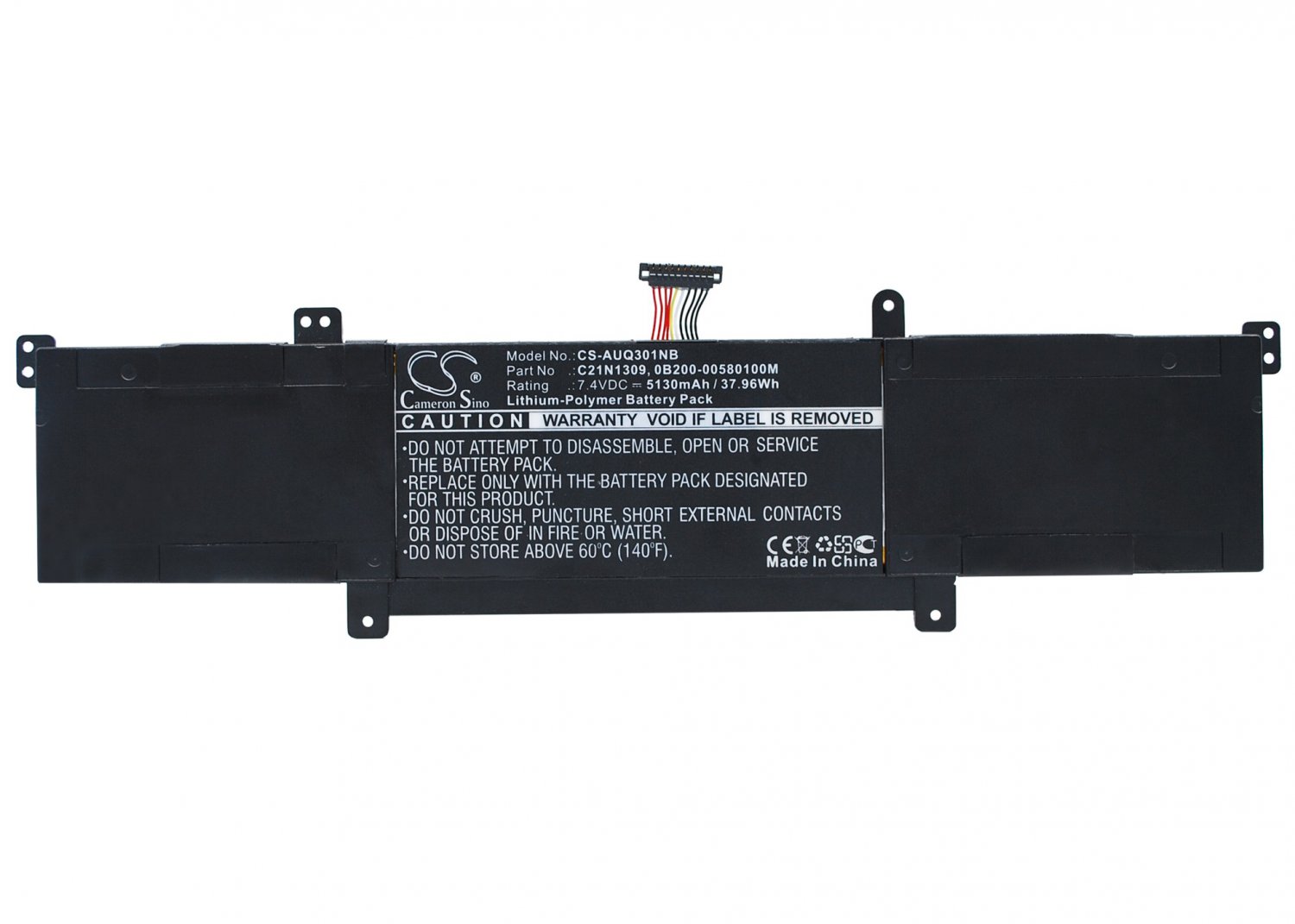 BATTERY ASUS 0B200-00580100M, C21N1309 FOR Q301LA-BHI5T02, VivoBook ...