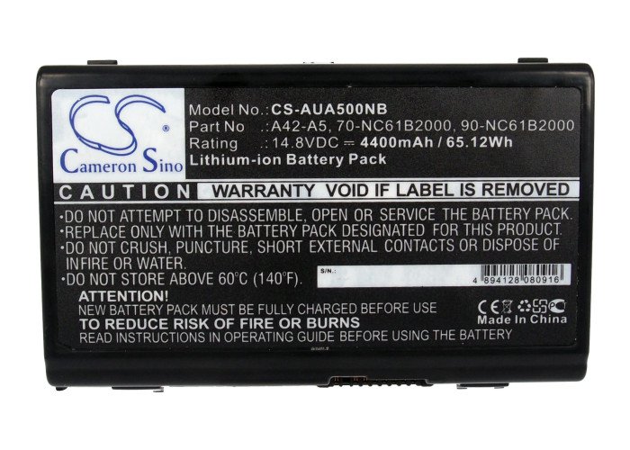BATTERY ASUS 70-NC61B2000, 70-NC61B2100, 90-NC61B2000 FOR A5000, A5000e, A5ec