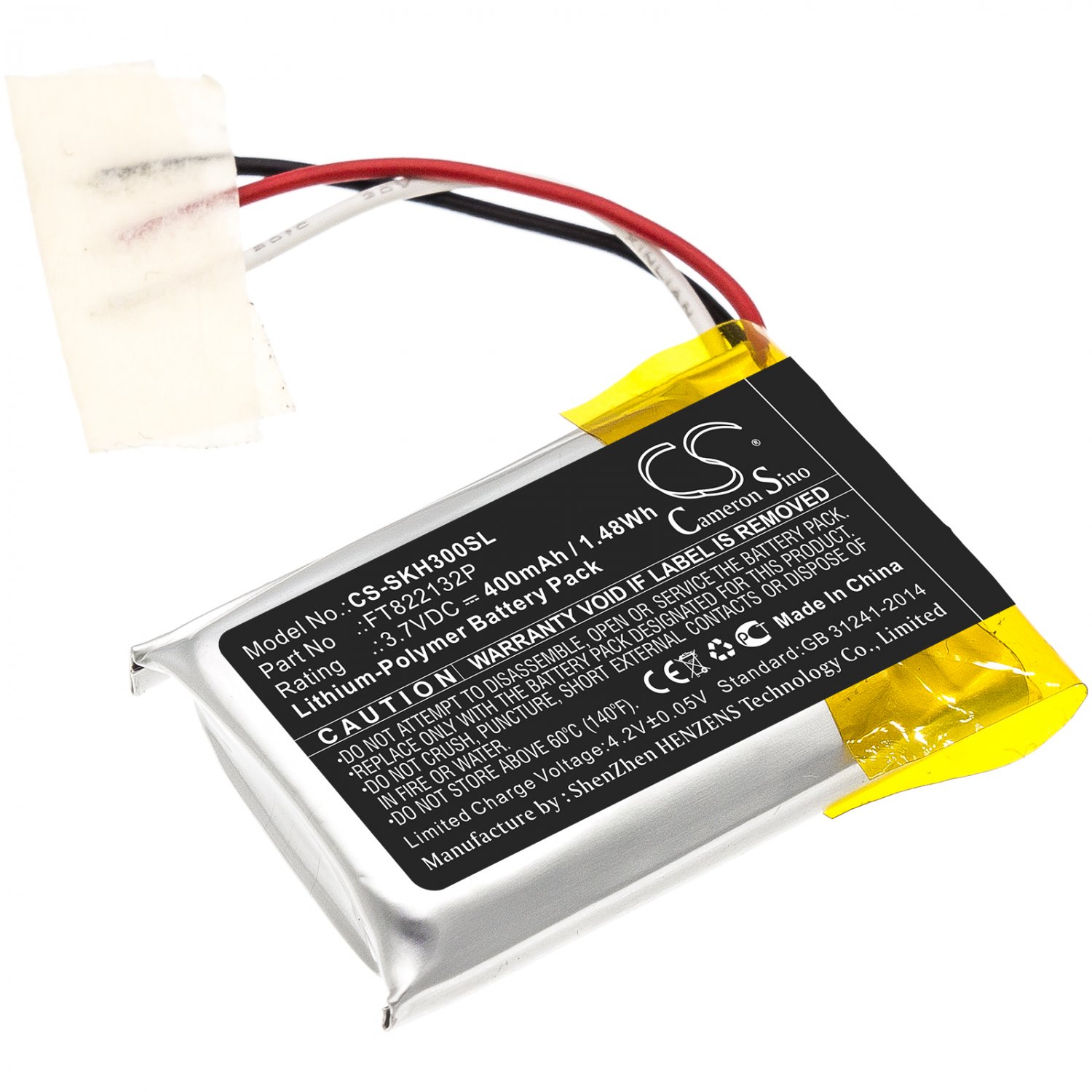 BATTERY SKULLCANDY FT822132P FOR Hesh 3
