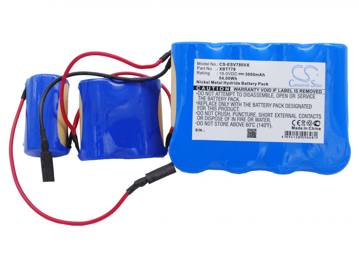 BATTERY EURO PRO XBT779 FOR Pet Perfect II Hand Vac, Shark SV780, Shark VX33