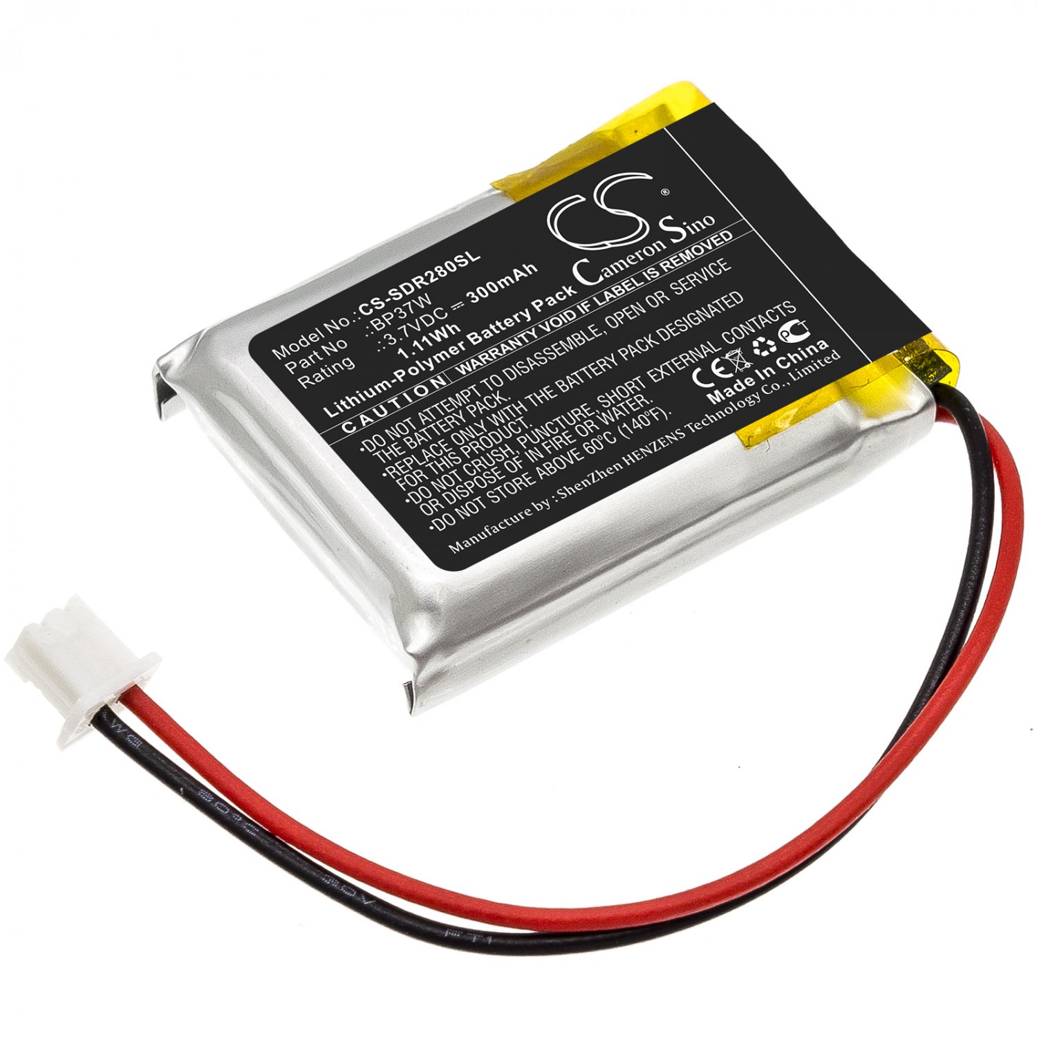 BATTERY DOGTRA BP37W FOR 280C Receiver, 282C Receiver, Trainers ARC