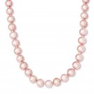 8mm pink South Sea Shell Pearl Necklace 18"