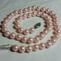 8mm pink South Sea Shell Pearl Necklace 18"