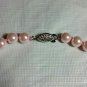 8mm pink South Sea Shell Pearl Necklace 18"