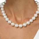 10 MM White South Sea Shell  Necklace