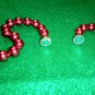 8mm red rose Sea Shell Pearl Necklace