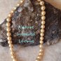 Gold 10mm South Sea Round 18inch Necklace