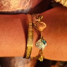 Ayatul Kursi Stainless Steel Bangles Islamic Muslim Quran Verse Cuff 22k Gold Plated Bracelet