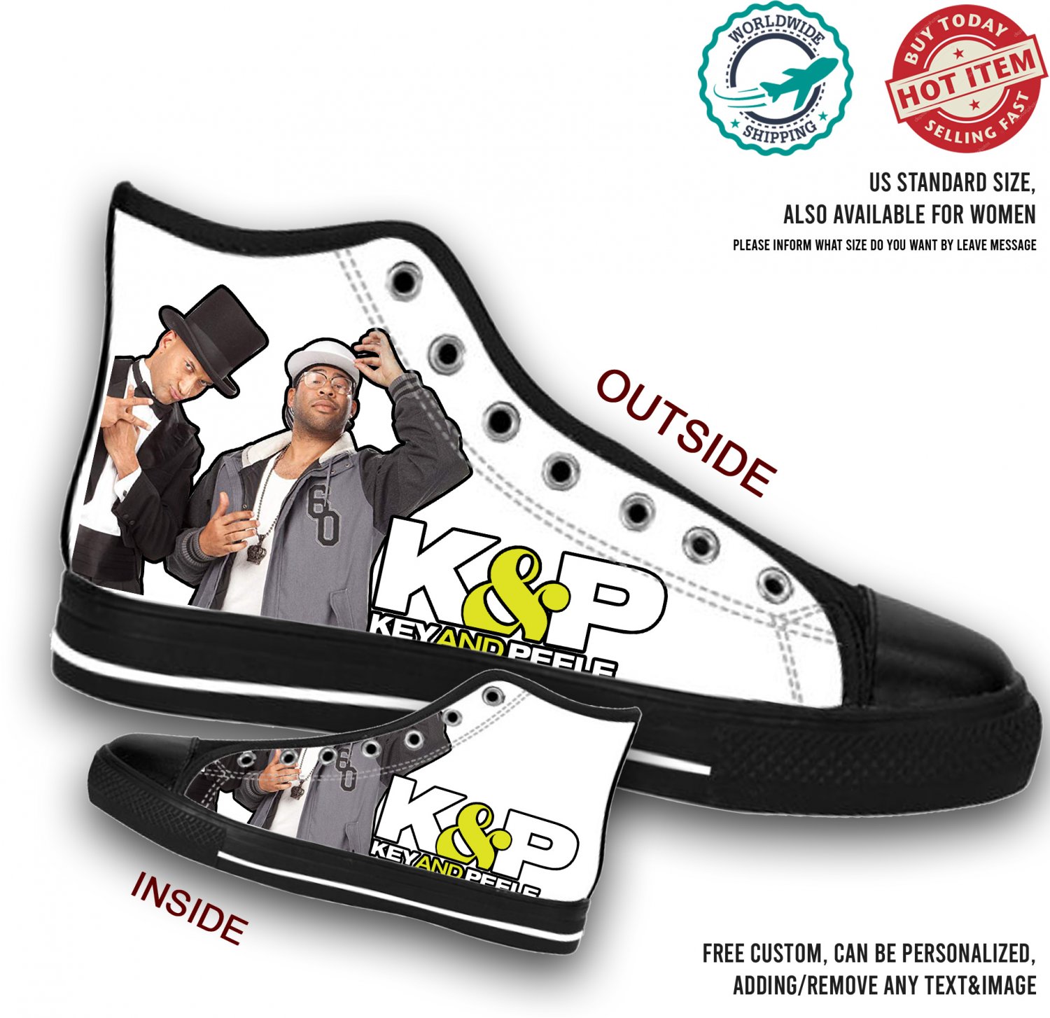 2 KEY AND PEELE  shoes