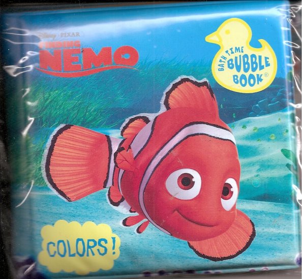 FINDING NEMO Baby Bath Time Bubble Book Vinyl