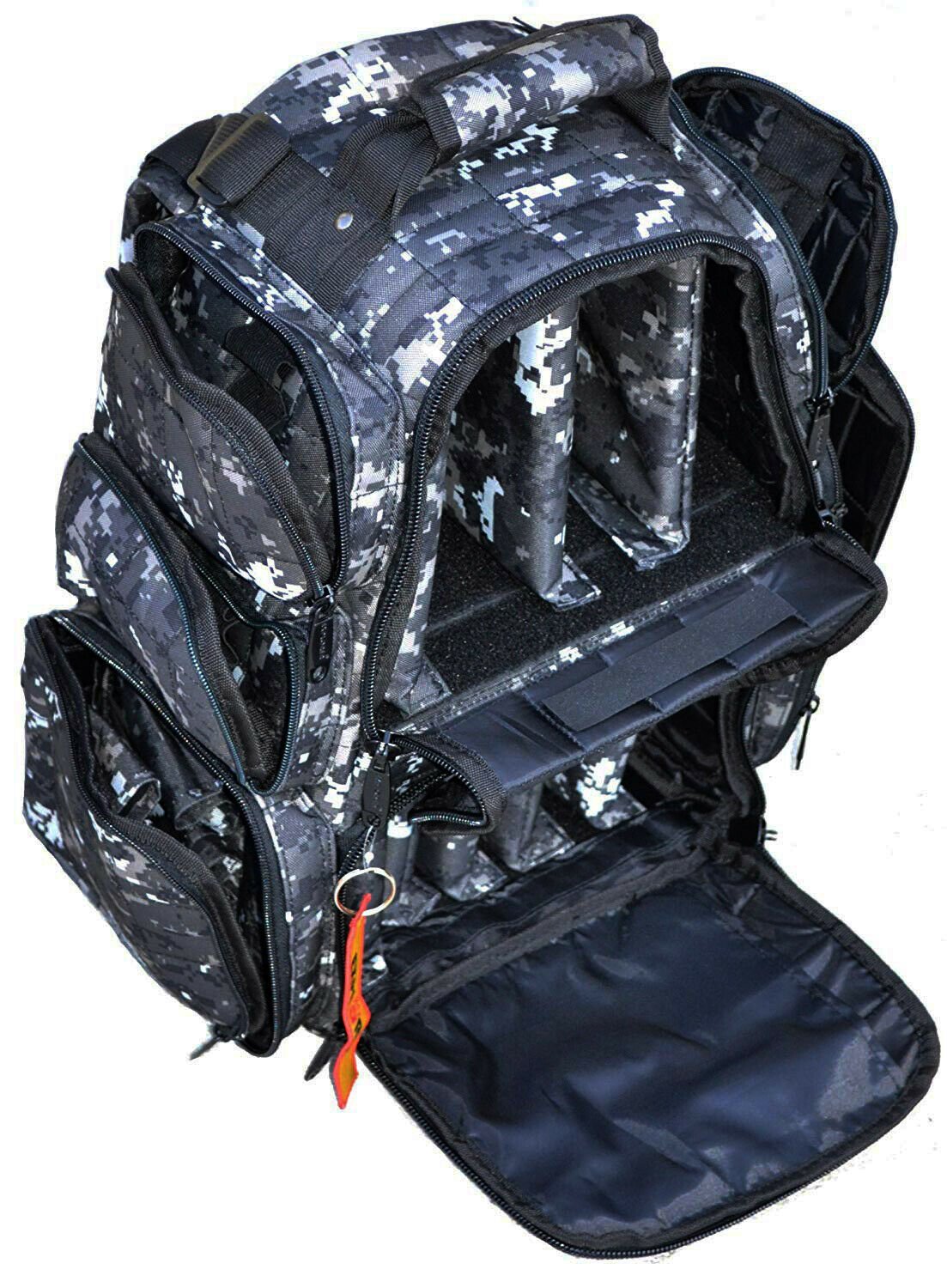 Explorer Backpack Range Bag with Large Padded Deluxe Tactical Divider and 9 Mag
