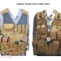 Explorer Tactical Vest with Holster Ammo Pouch Police Law Hunting Black One Size