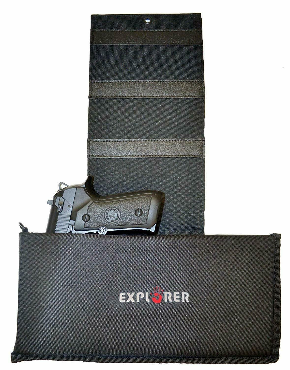 Explorer Adjustable Under Mattress Bedside Car Seat Holster Pistol + Lock