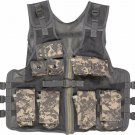Explorer Kids Tactical Vest ACU Digital Camo Pockets Adjustable Combat Costume