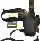 Explorer Drop Leg Holster Black Ambidextrous Tactical Gear w/ Magazine Holder