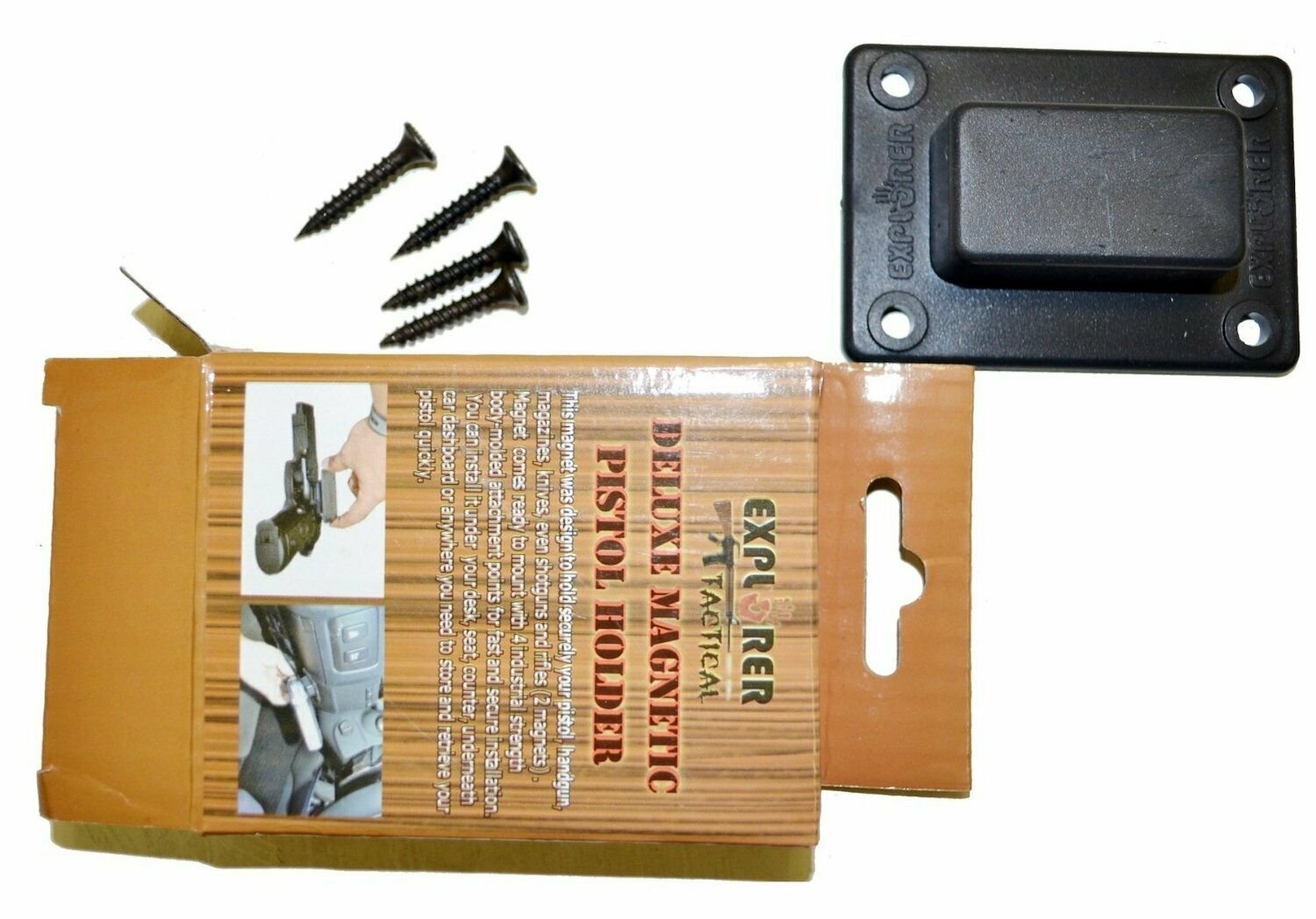 Explorer Deluxe Magnetic Pistol Holder Quick Draw Concealment Gun Magnet 1911