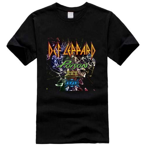 Def Leppard 1 Rock Band Black T-Shirt TShirt Tee