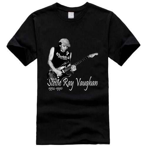 Stevie Ray Vaughan 5 Rock Band Black TShirt TShirt Tee