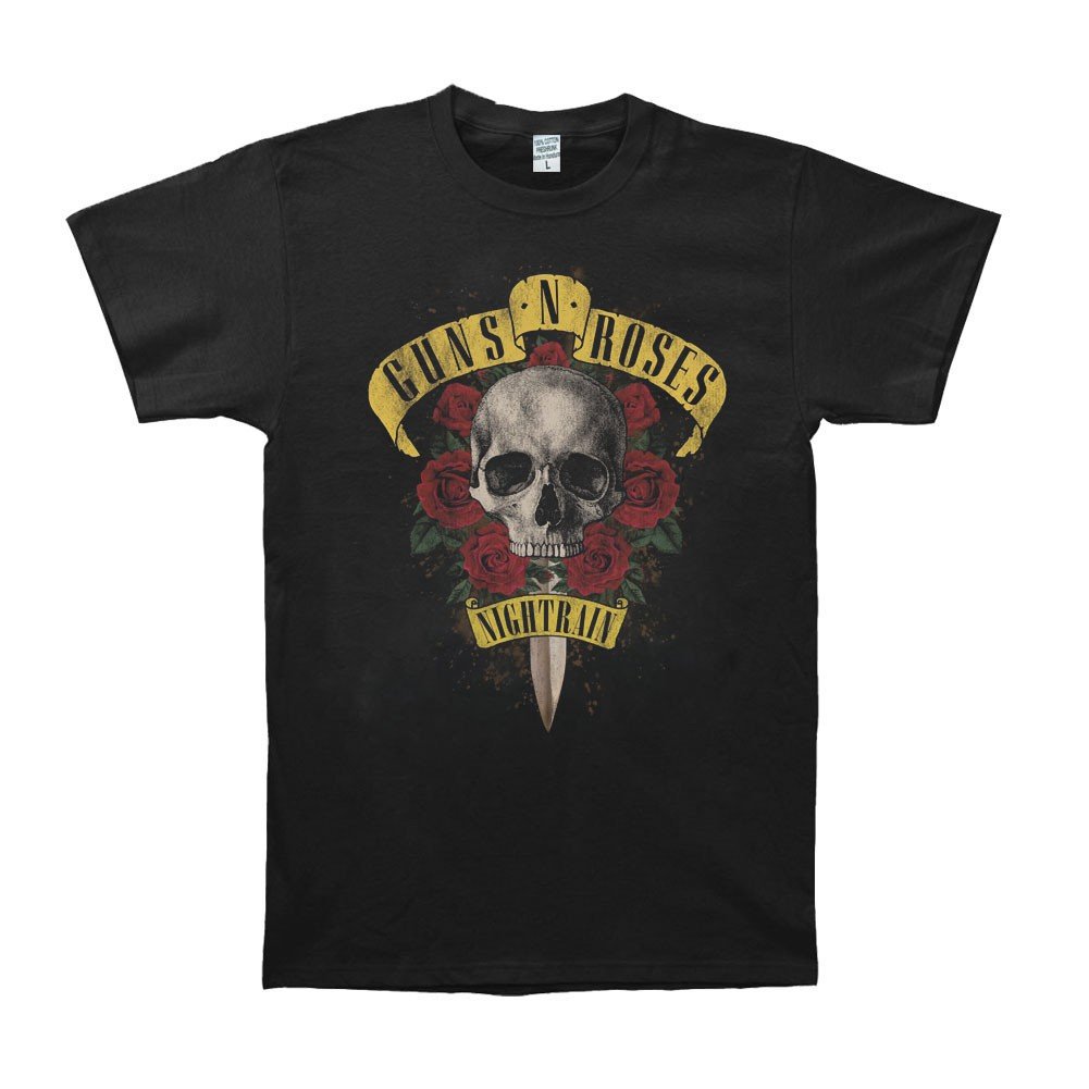 Guns N Roses Band Gnr Night Train Rock Band T-Shirt Tshirt Tee