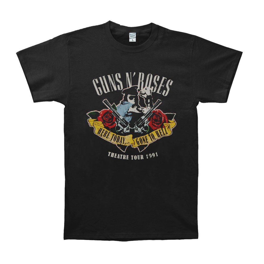 Guns N Roses Gnr Theatre Tour 1991 Rock Band T-Shirt Tshirt Tee