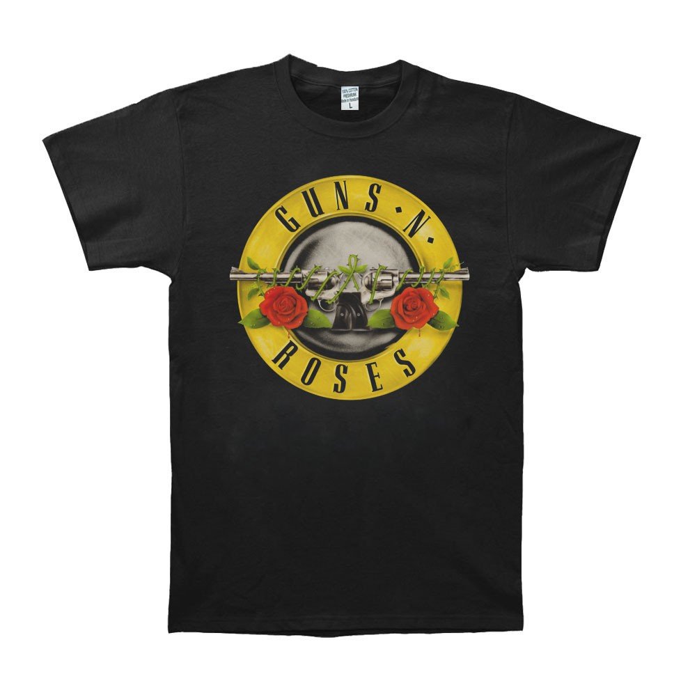 Guns N Roses Gnr Logo Black Rock Band T-Shirt Tshirt Tee