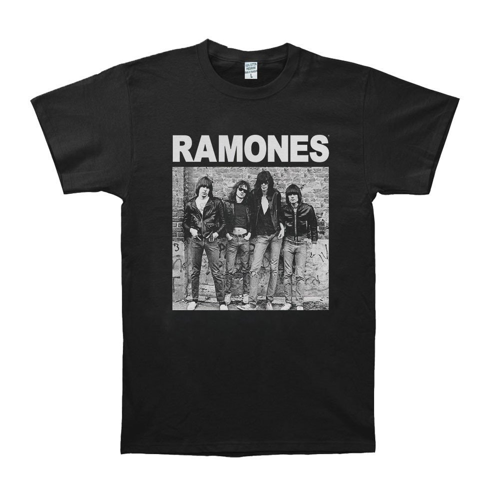 Ramones Black Rock Band T-Shirt Tshirt Tee