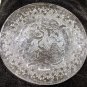 Neiman Marcus Christmas Glass Serving Platter Cherubs 12 3/4"