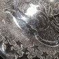 Neiman Marcus Christmas Glass Serving Platter Cherubs 12 3/4"