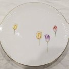 Hutschenreuther Apart Tulips Pattern #2216 11 3/4” Handled Flower Cake Plate