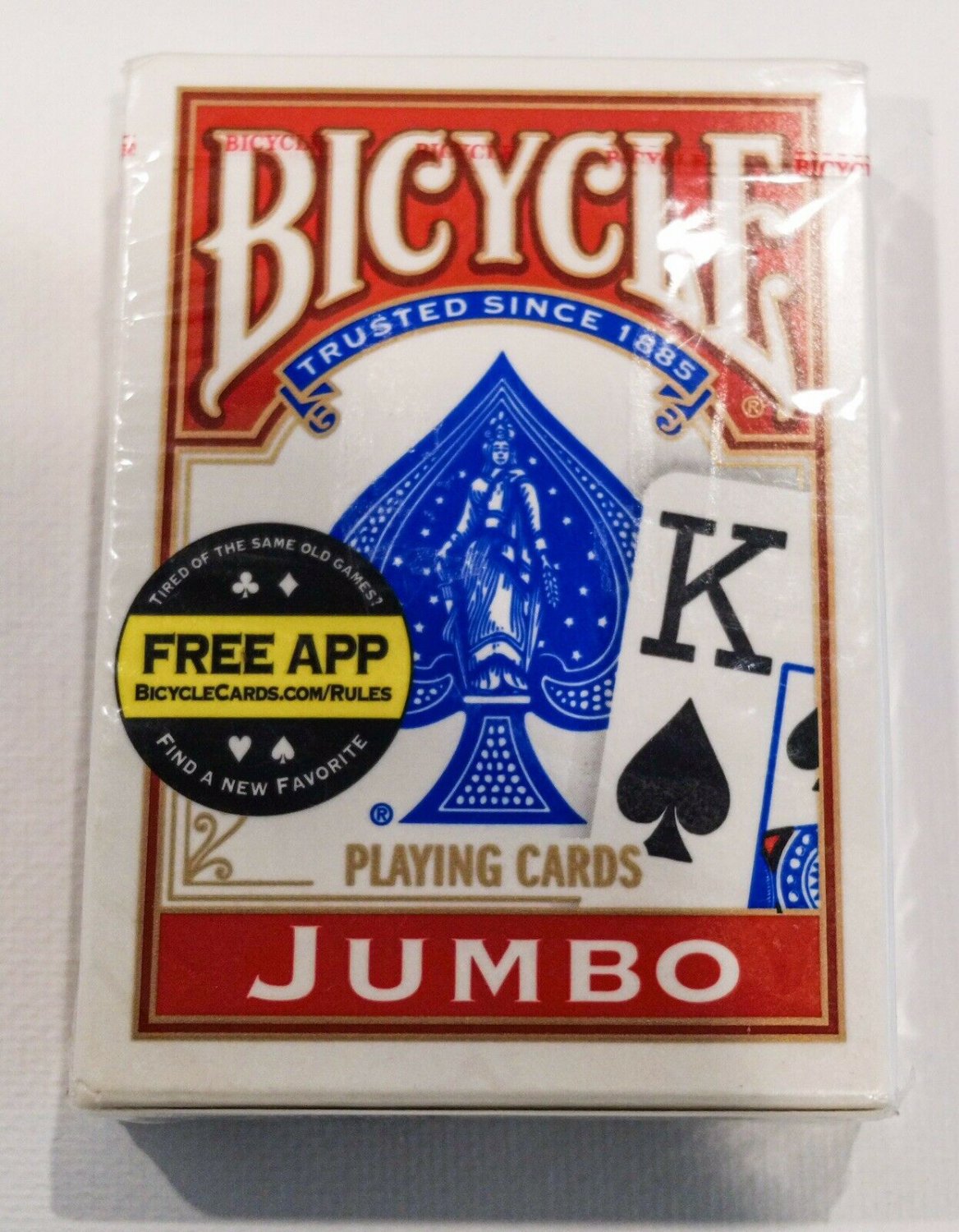 Bicycle Jumbo Red Playing Cards (New)
