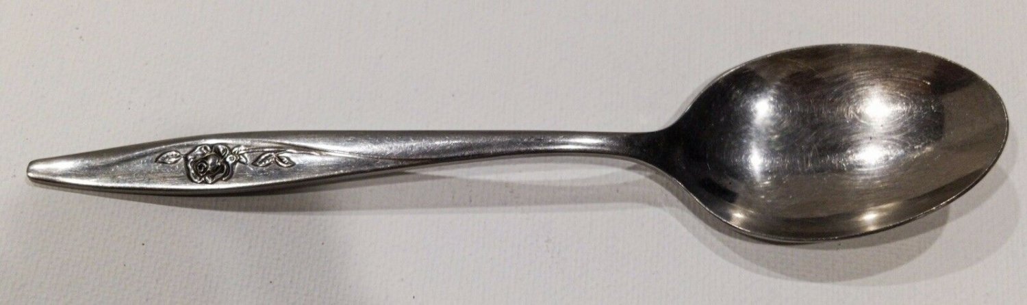 Lasting Rose by Oneida Stainless Dinner Spoon (5 Available)