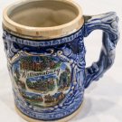 Vintage Colonial Williamsburg Blue Mug