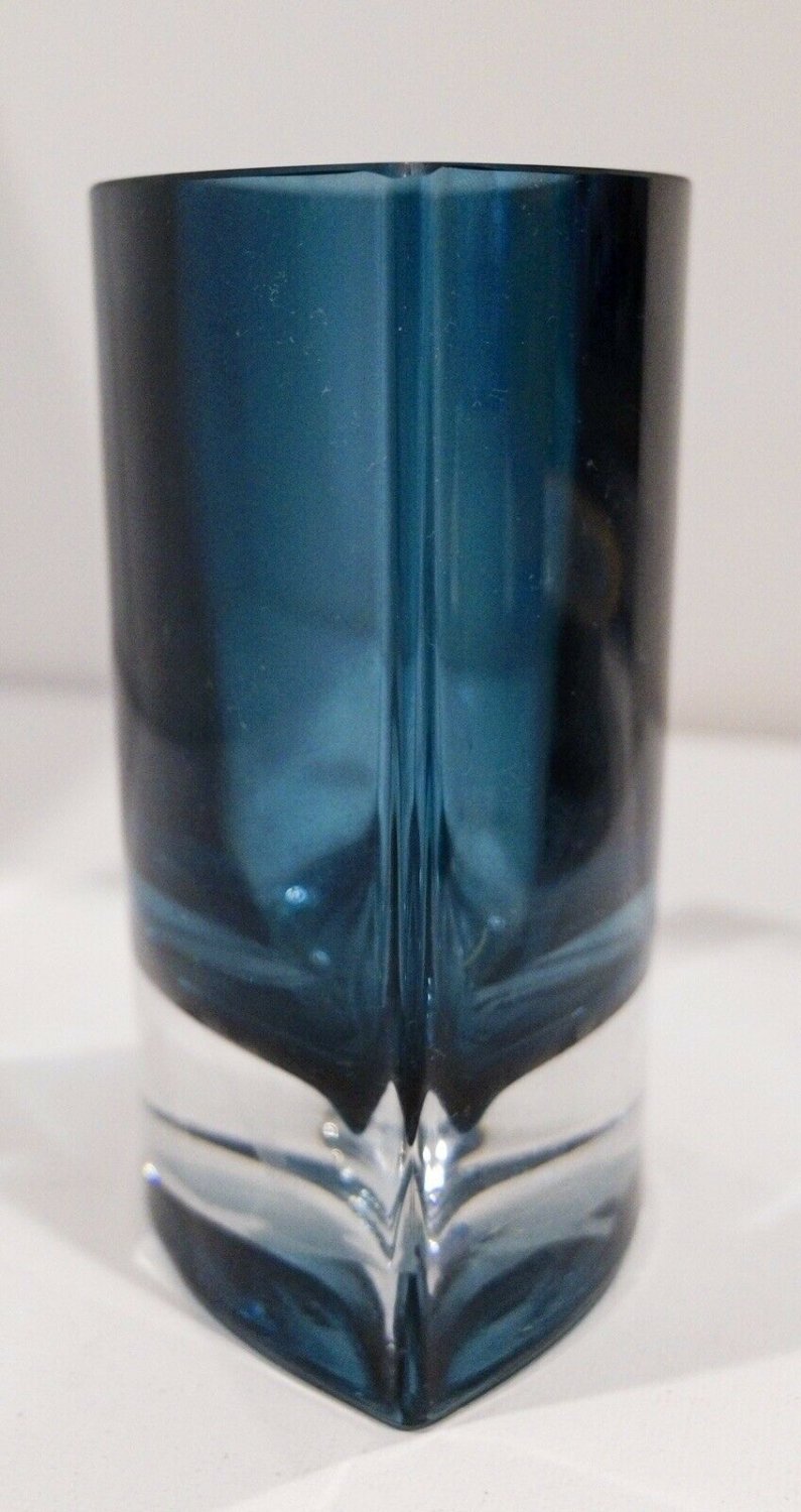 LSA International 6” Blue Blown Glass Vase