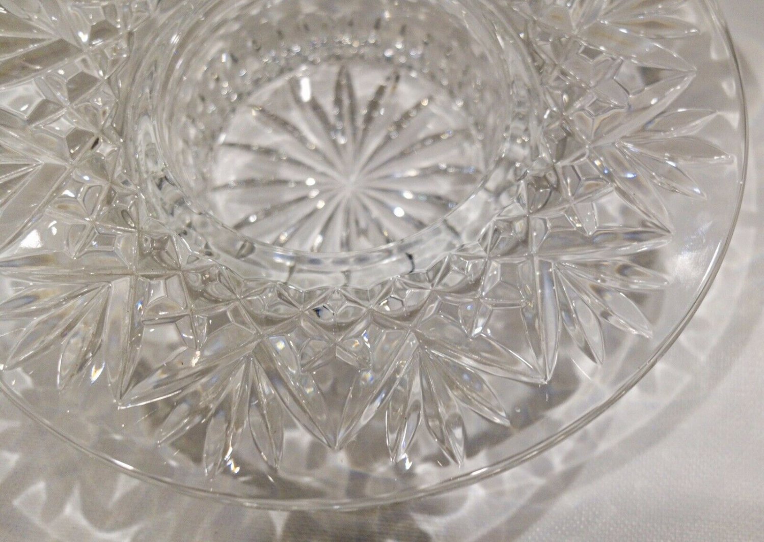 Waterford Crystal Bethany Pillar Candle Holder Artist Signed