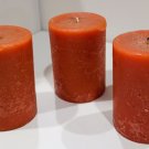 Set of 3 Apple Cinnamon Pier 1 Light Red Candles