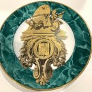 Fitz and Floyd Consoles IV Decorative Plate Green Marble Design