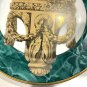 Fitz and Floyd Consoles III Decorative Plate Green Marble Design