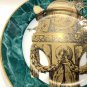 Fitz and Floyd Consoles III Decorative Plate Green Marble Design
