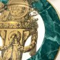 Fitz and Floyd Consoles III Decorative Plate Green Marble Design