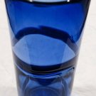 Large Margie’s Garden Blue Hand Blown Art Glass Vase With Original Label