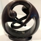 Entwined / Encircled Couple 8” Modern Dark Brown Sculpture