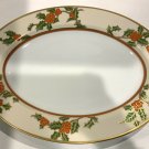 Fitz and Floyd Christmas Holly 14" Oval Serving Platter