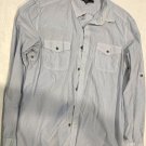 Men's Kenneth Cole Medium Button Down Long Sleeve Light Blue Shirt