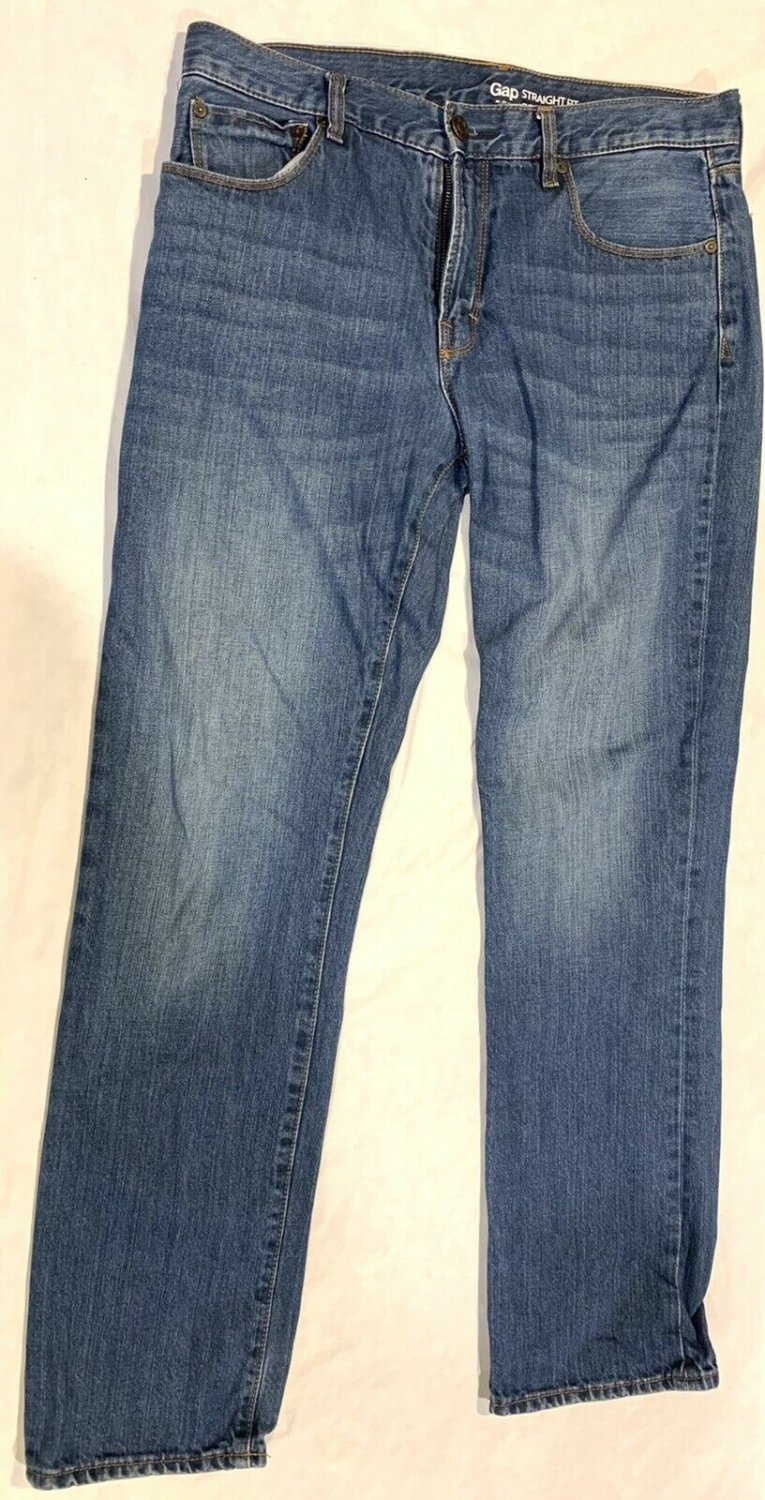 GAP Men’s 1969 Straight Fit Blue Jeans Size 33/32