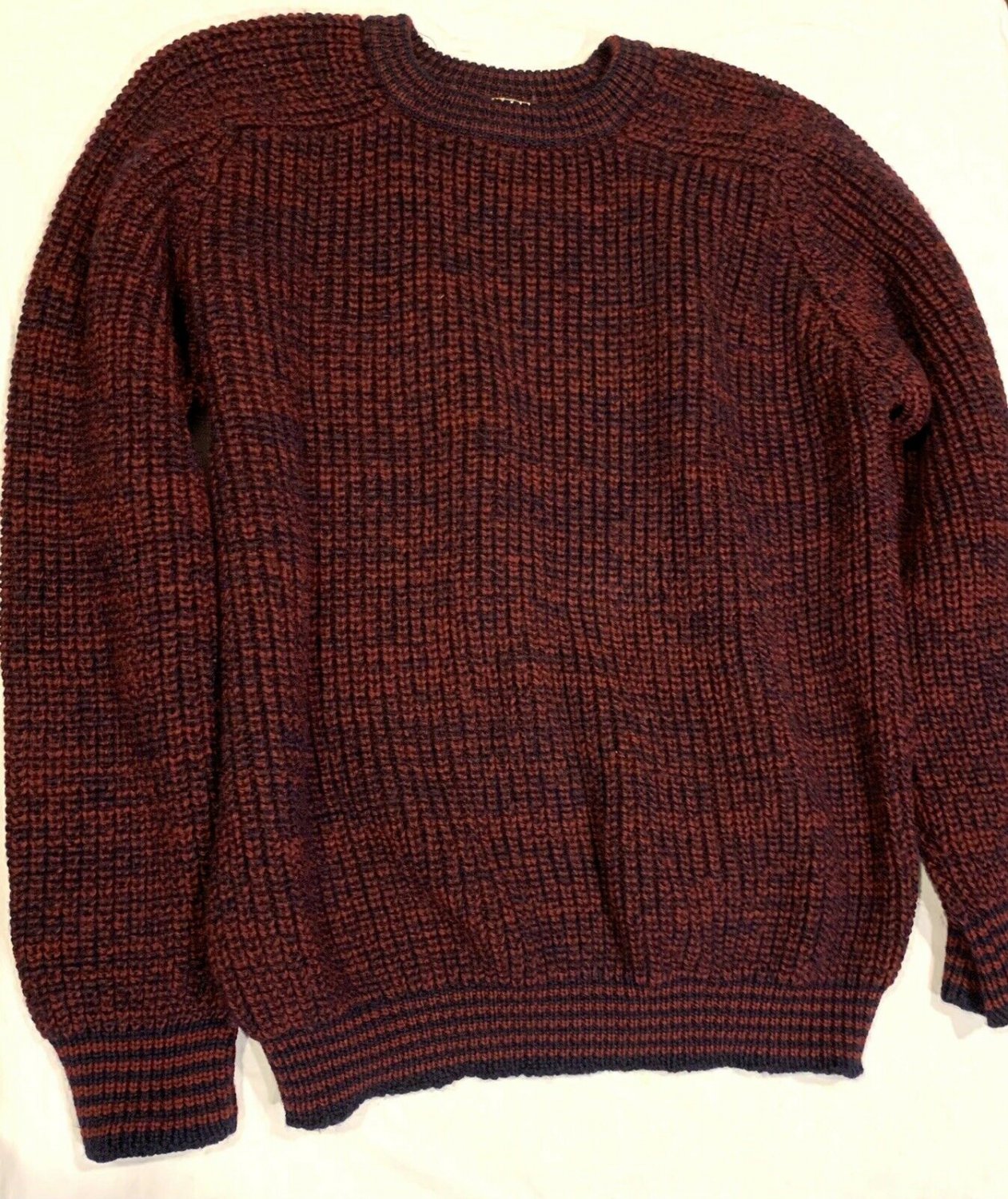 Antartex 100% Wool Red Sweater Lake Lamond, Scotland Men’s Size Large