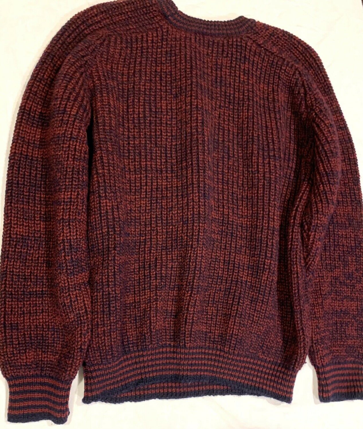 Antartex 100% Wool Red Sweater Lake Lamond, Scotland Men’s Size Large