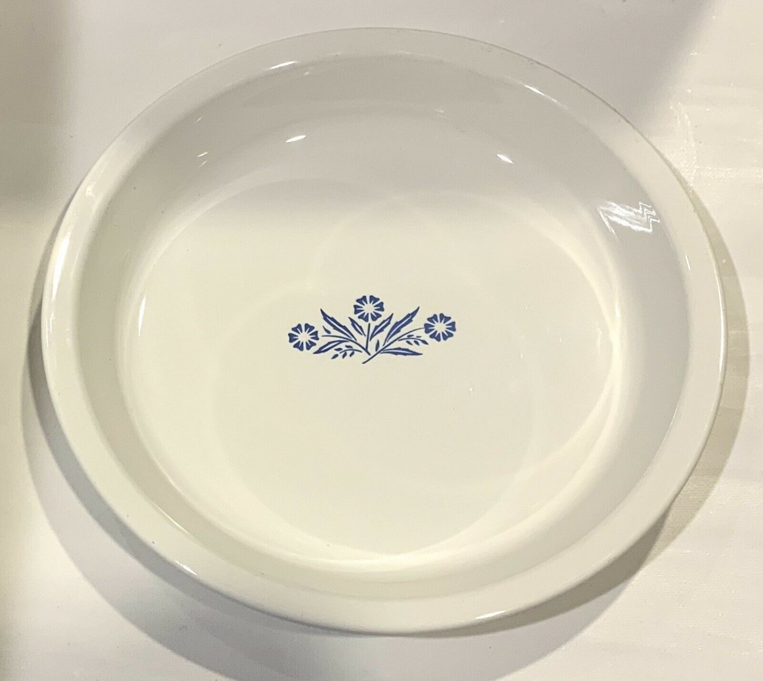 Vintage Corning Ware Pie Plate Pan Dish Bake 9 Inch P-309 Blue Cornflower