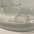 Corning Ware MC-6-B Oval Casserole Dish & Lid French White Pyroceram