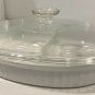 Corning Ware MC-6-B Oval Casserole Dish & Lid French White Pyroceram