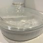 Corning Ware MC-6-B Oval Casserole Dish & Lid French White Pyroceram